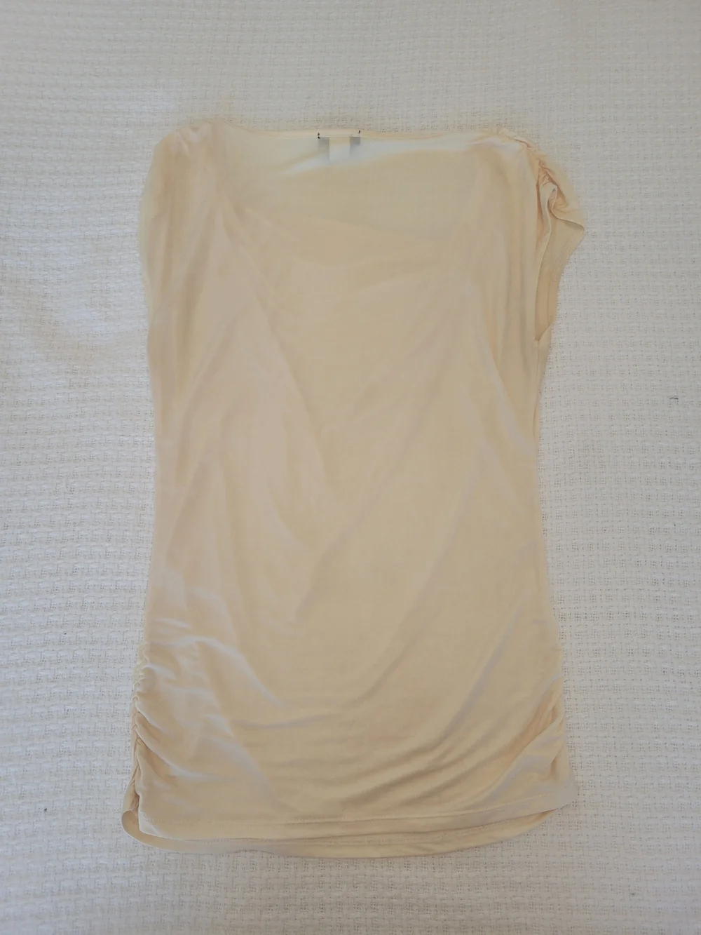 Moda International Light Cream Draped Cowl Neck Camisole